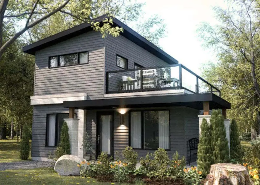 Konsep Fasad Rumah 1 Setengah Lantai